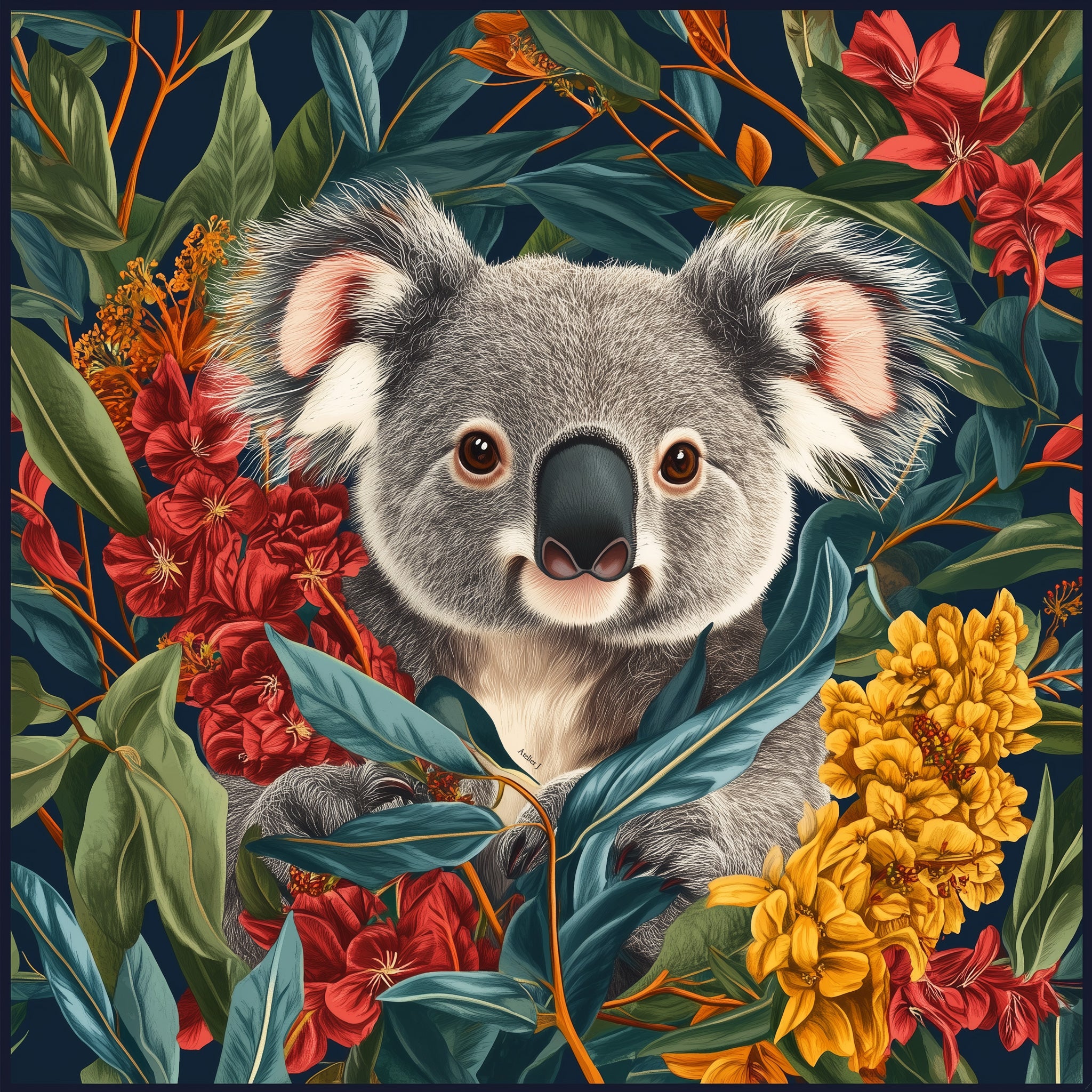 Silk Scarf – Koala