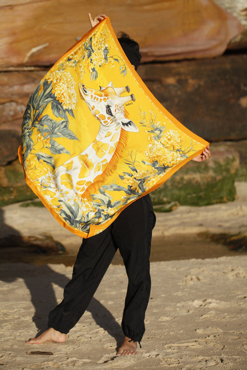 Origin Silk Scarf – Giraffe