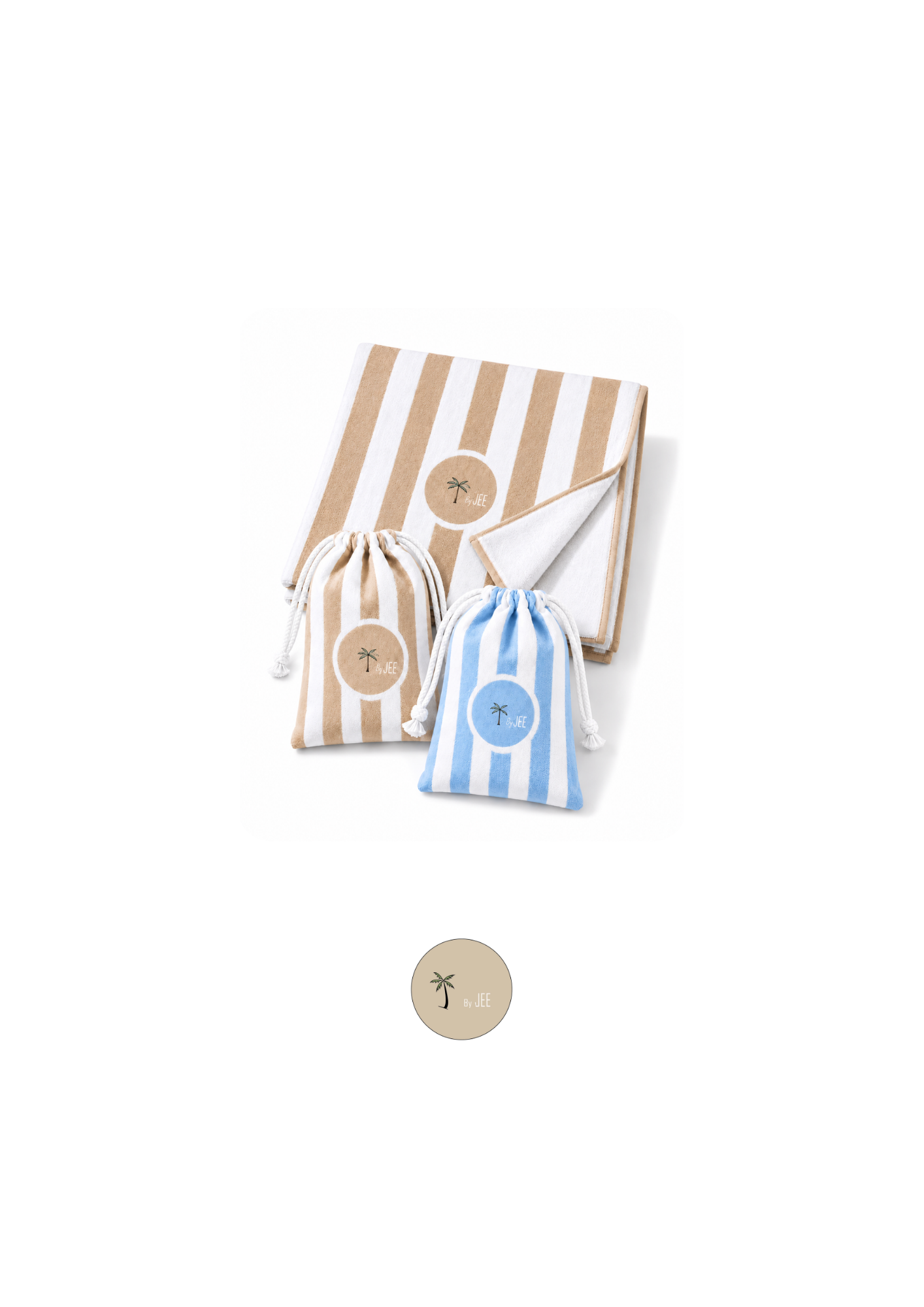 Palm Beach Towel with Carry Case
